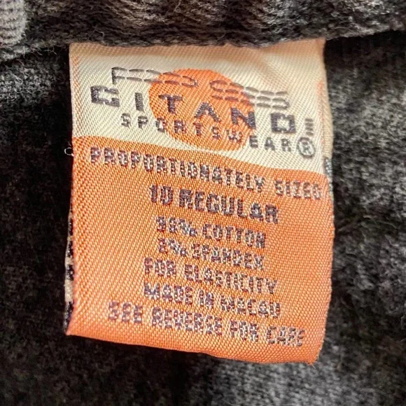 90s vtg Gitano black stirrup jeans size 10 - Picture 6 of 7